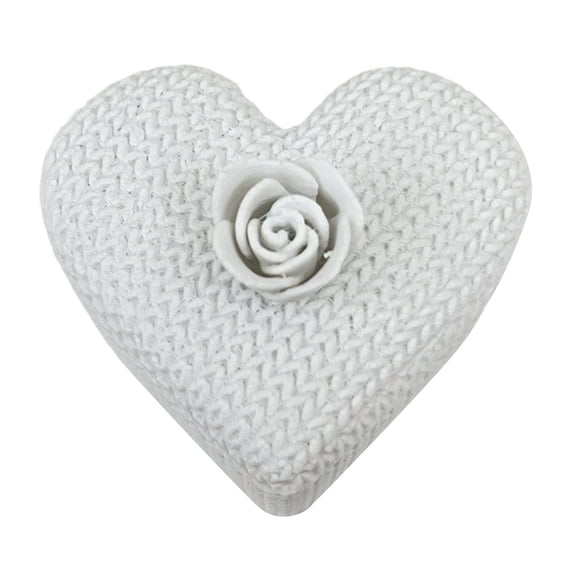 Lume Wear 3D Printed Heart Shaped Trinket Box a Valentine Keepsake Storage Container for Wedding Ring and Jewelry. An Elegant Desktop Jewelry Organizer with Lid for Small Gift and Confetti