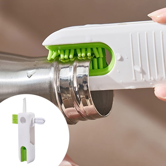 Lume Wear A 4 In 1 Bottle Cleaning Brush Set a Multifunction Silicone Cup Lid Gap Cleaner for Tight Spaces Kitchen Crevice Cleaning Tools with Portable Lid Brush