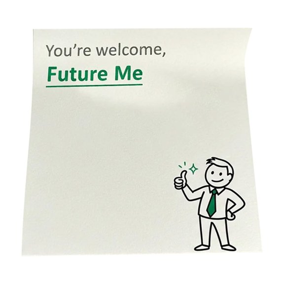 Lume Wear 50 Sheet Style Humor Memo Pad Printed with Funny Quotes for Teachers and Employees. A Novelty Self Sticky Note Pad for Holiday Gifts Office and Home Use