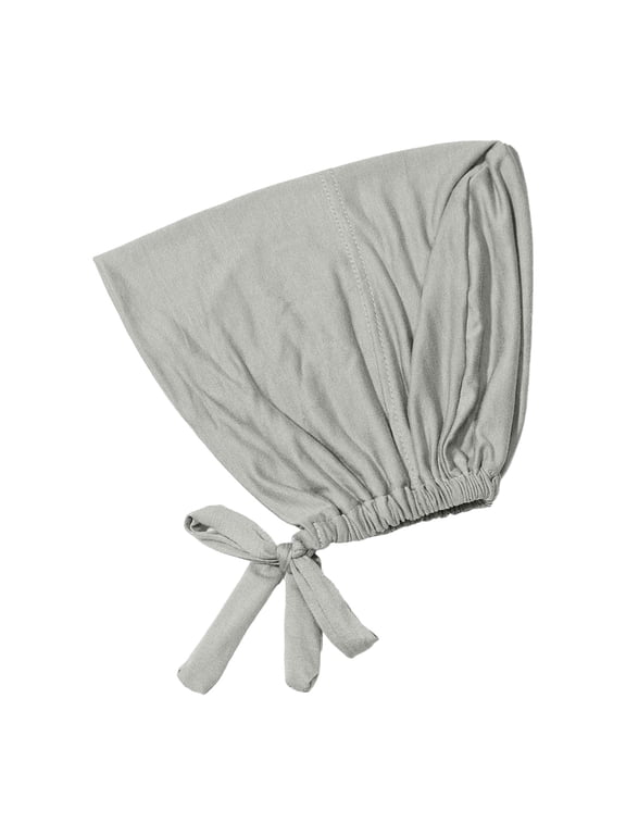 Adjustable Undercap Hijab Scarf Hat with Elastic Band a Breathable Base Cap for Women. A Underscarf with Tie Back Closure for Secure Wear under Hijab