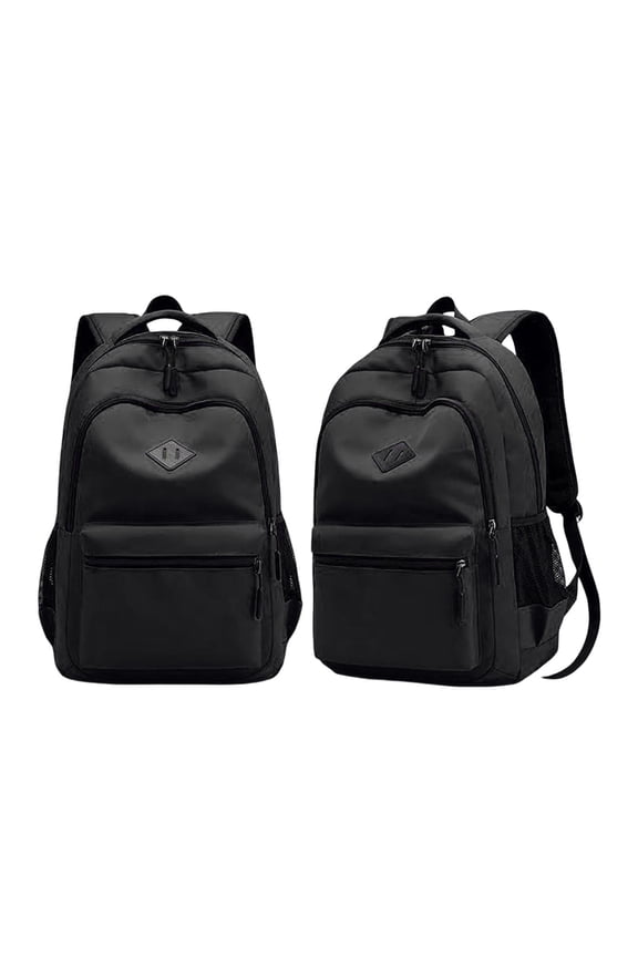 Black Large Capacity Travel Backpack with 8 Compartments a Durable Daypack for Daily Commute and Outdoor Activities. A Versatile Bag with Laptop Sleeve for Work and Leisure