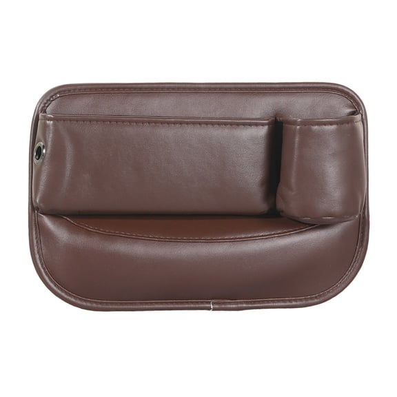 Lume Wear Car Seat Organizer for Co Driver Storage a Universal Fit Side Pocket for Phones and Small Items. A Durable PU Leather Crevice Filler That Fits Most Car Models and Easy to Install