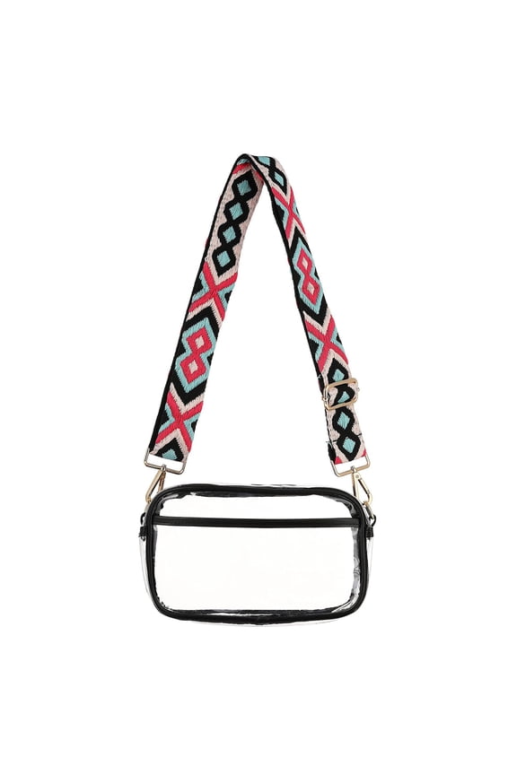Clear Bag for Stadium Events a Quilted Clear Purse for Cosmetic Storage. A Transparent Tote That Meets Venue Security Rules for Concerts Games And Travel