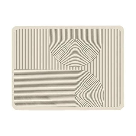 Lume Wear Diatomaceous Earth Heat Resistant Kitchen Mat a Non Tabletop Insulation Mat for Hot Pots and Dishes. A Washable Dirt Resistant Placemat That Also Works as Ashtray Mat