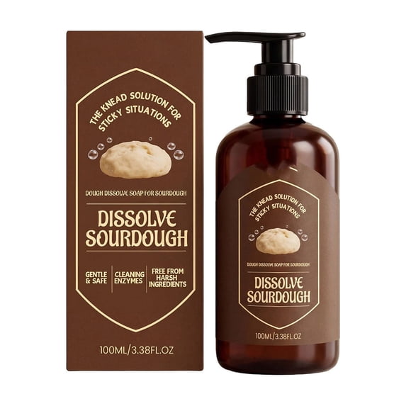 Lume Wear Dough Cleaning Soap with A Polymer Formula for Acidic Dough. Dissolves Dough Residue And Reduces The Need for Scrubbing And Soaking. 100ml for Daily Kitchen Clean