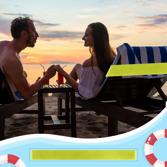 Lume Wear Elastic Beach Towel Straps with Clips a Secure Binding Band for Sand, Shore, Pool, and Cruise Chairs. a Stretch Silicone Towel Holder toPrevent Blowing Away