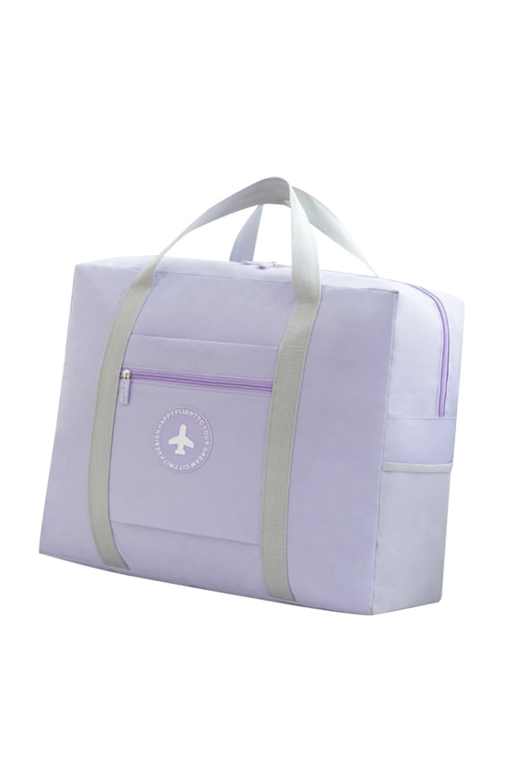 Foldable Travel Tote Bag for Women an Expandable Carry On Flight Approved Weekender for Gym and Travel. A Lightweight Packable Duffle Bag with Zipper for Overnight Trips and Daily Use