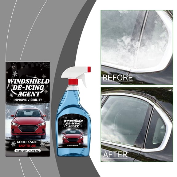 Lume Wear Glass De Icing and Antifreeze Agent a Fast Acting Defogger and Ice Melter for Car Windshield. A Winter Formula That Ensures Clear Visibility in Freezing Conditions