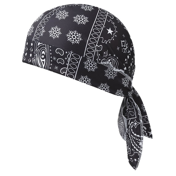 Lume Wear Motorcycle Head Wrap Liner Set a Stretchy Elastic Fit Skull Cap Bandana for Under Helmet. A Breathable Head Scarf for Biking Cycling and Outdoor Riding. Moisture Wicking