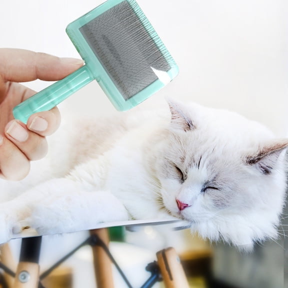 Lume Wear Professional Extra Long Pin Slicker Brush for Large Dogs and Cats a Grooming Wire Brush for Matted Hair and Deshedding. A Dematting Tool with Long Stainless Steel Pins