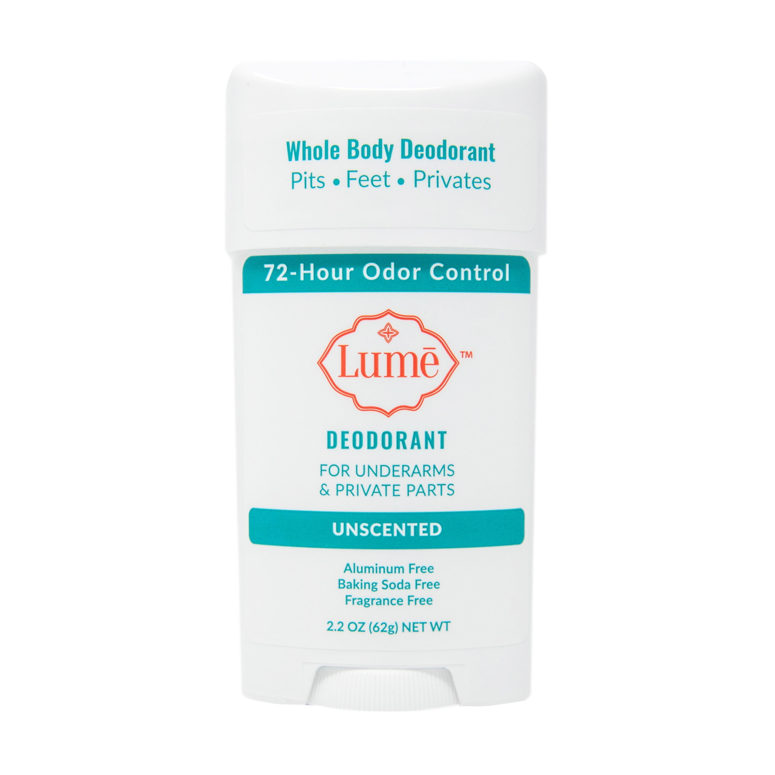LUME LIFESTYLE Lume Whole Body Deodorant Invisible Cream Stick Unscented