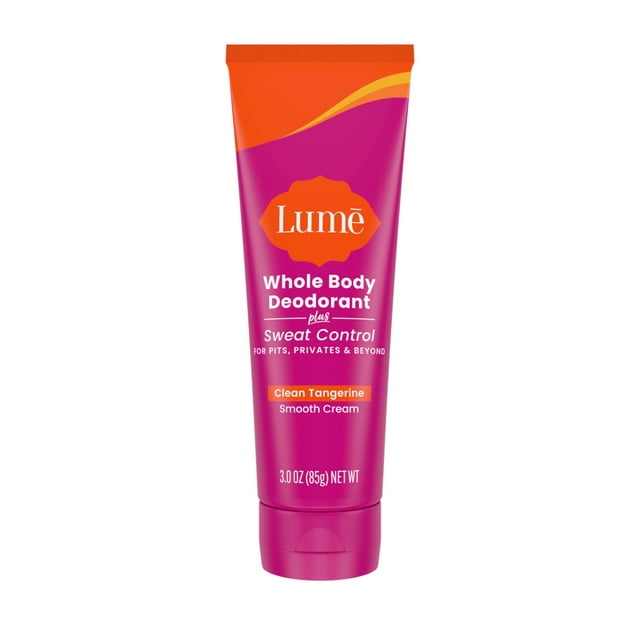 Lume Whole Body Deodorant Plus Sweat Control Smooth Cream Tube 3.