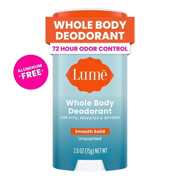 Lume Whole Body Women's Deodorant - Smooth Solid Stick - Aluminum Free - Unscented - 2.6oz