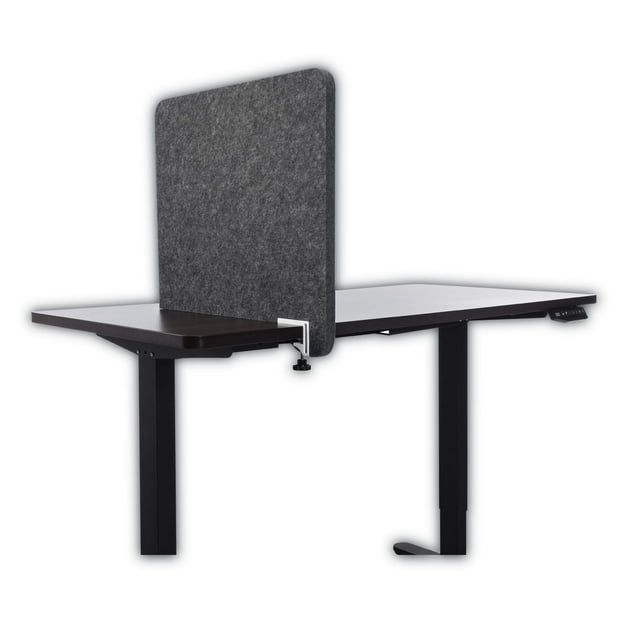 Lumeah Desk Divider Privacy Panel Sound Reducing Office Partition For Desk Cubical, 23.5 X 1 X 22, Polyester, Ash