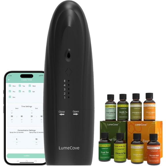 Lumecove AE20B Home Use Scent Diffuser Plug-In, Silent, Waterless