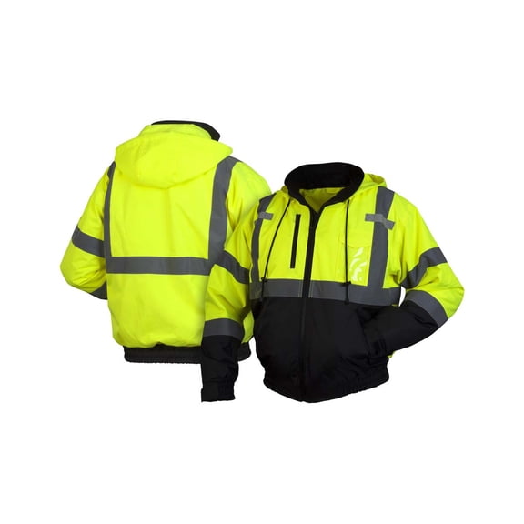Lumen X Hi-Vis Lime Bomber Jacket