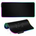 Lumen8 RGB LED Gaming Desk Mouse Pad, 11.8 x 31.5 in, USB Powered with ...