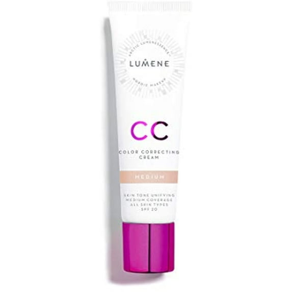 Lumene CC Color Correcting Cream with SPF 20, Medium, 1 Ounce