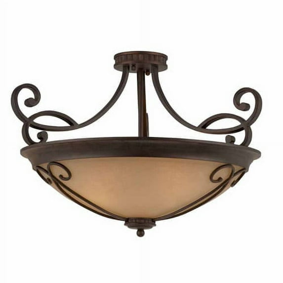Lumenno International 1003-01-26 Series 1003 Medium Semi-Flush Mount, Bronze Finish