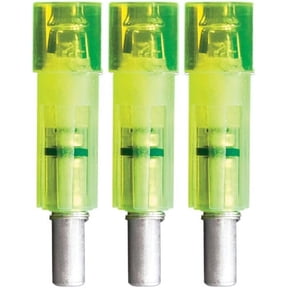 Lumenok Gold Tip Flat End Green Lighted Crossbow Arrow Nock 3 Pack NEW