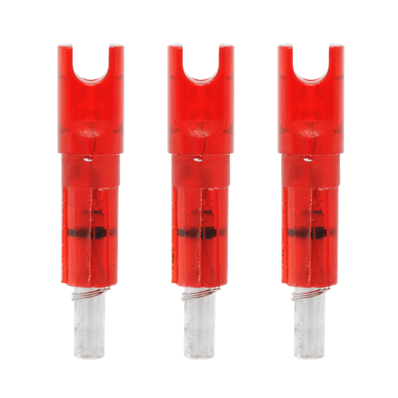 Lumenok Parker Style XXX Ruby Capture Lighted Crossbow Arrow Nock 3 Pack