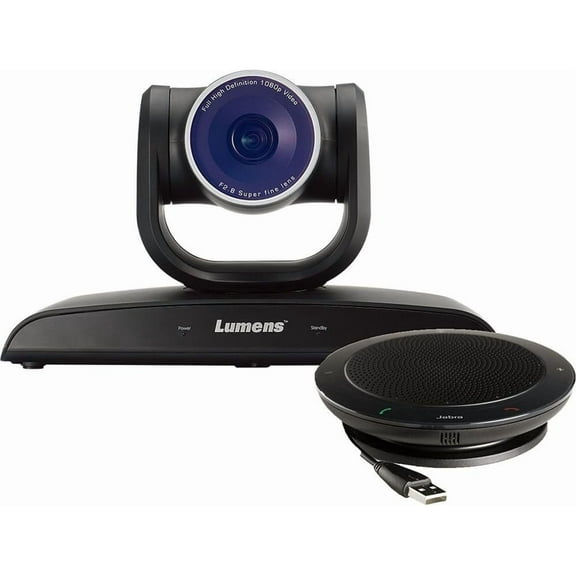 Lumens VC-B20UA USB 3.0 HD PTZ Camera with Speakerphone Kit, Equipped with a 1/2.8" Image Sensor, 5X Optical Zoom, Built-in Omni-Directional Microphone, Horizontal Viewing Angle 70