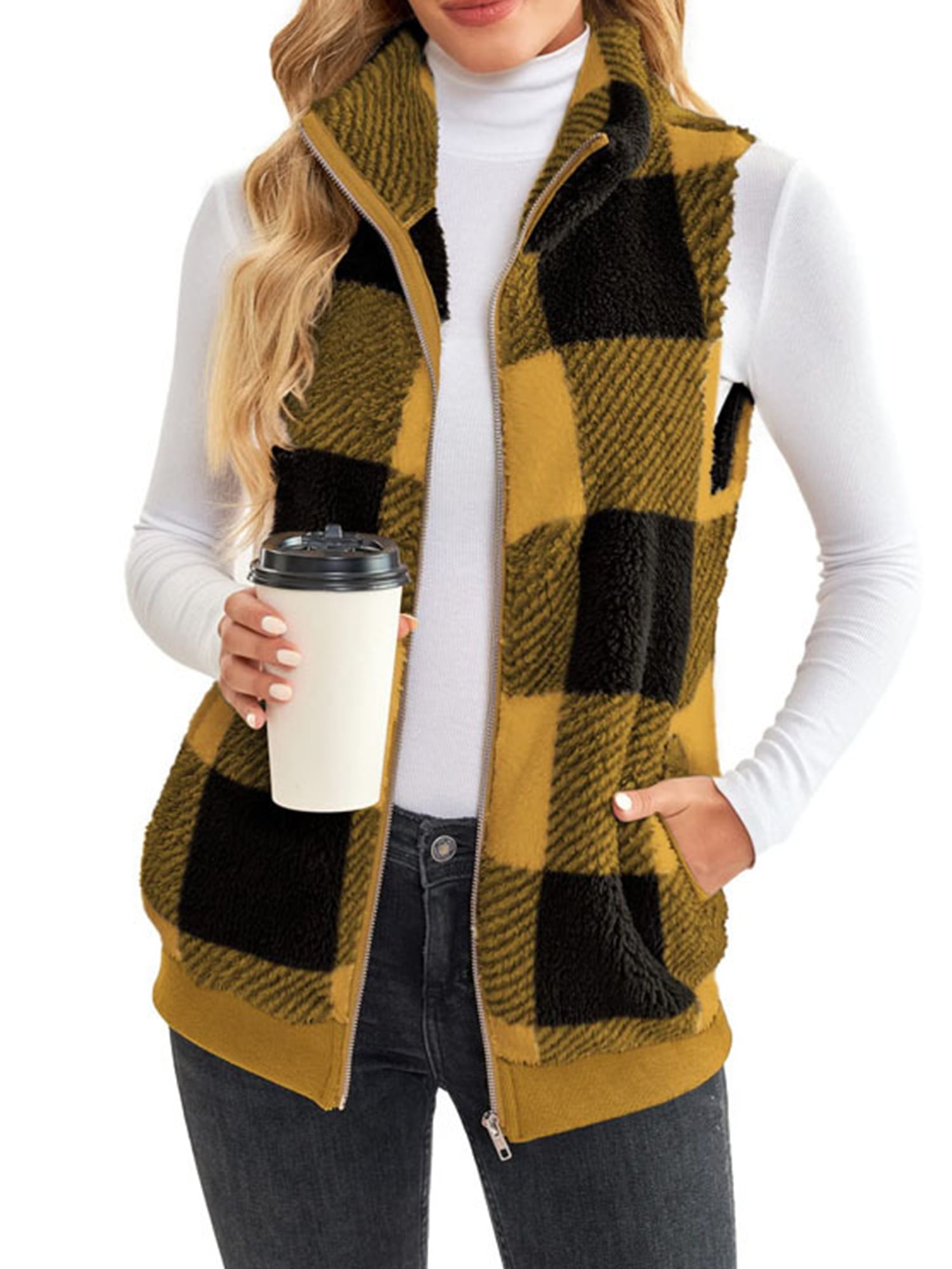 Womens clearance fuzzy vest
