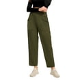 thumbnail image 1 of Lumento Pants for Women Cargo High Waisted Casual Capri Pants Ladies Hiking Casual Streetwear Pants, 1 of 9