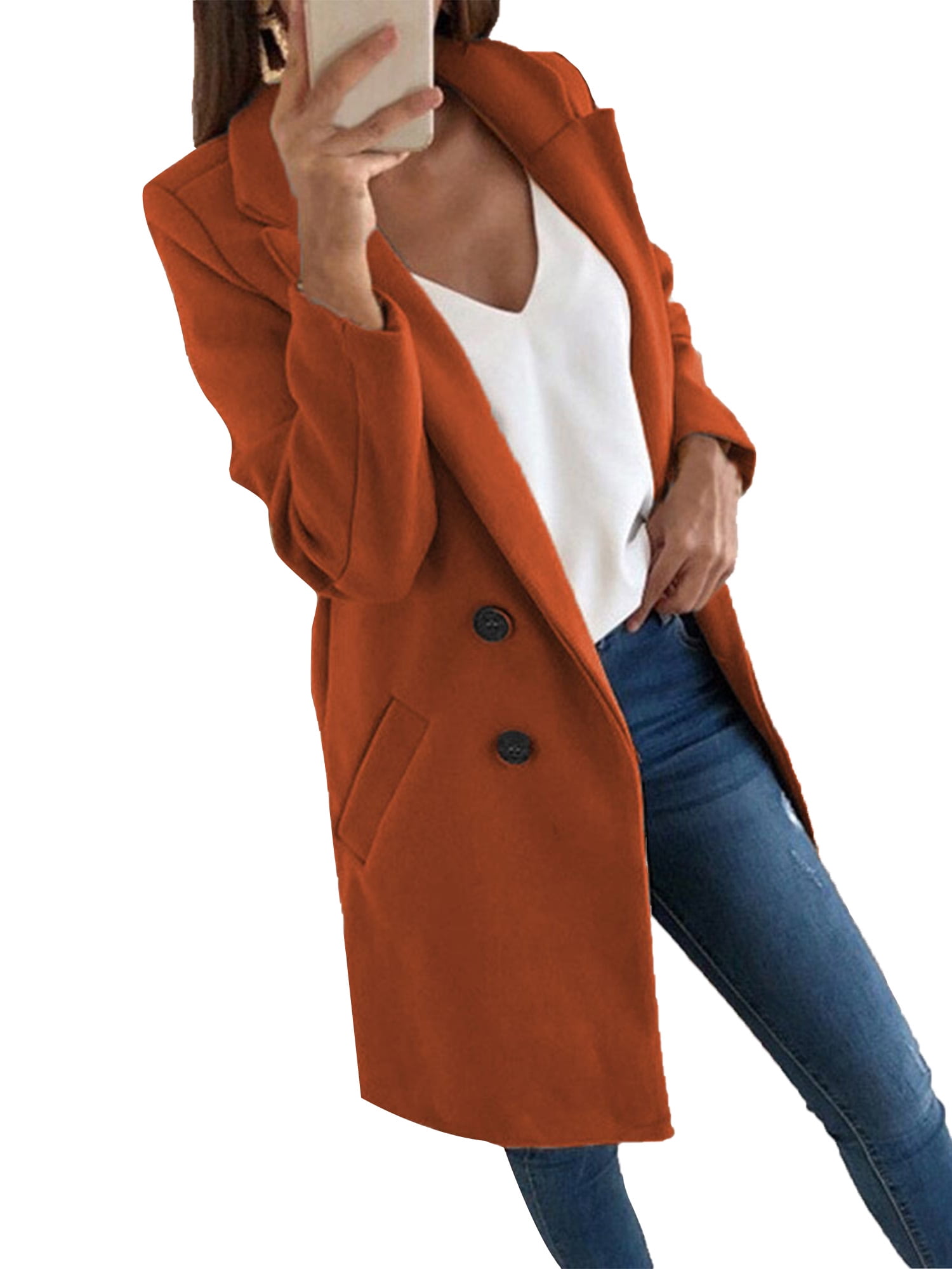 Caramel long cheap coat