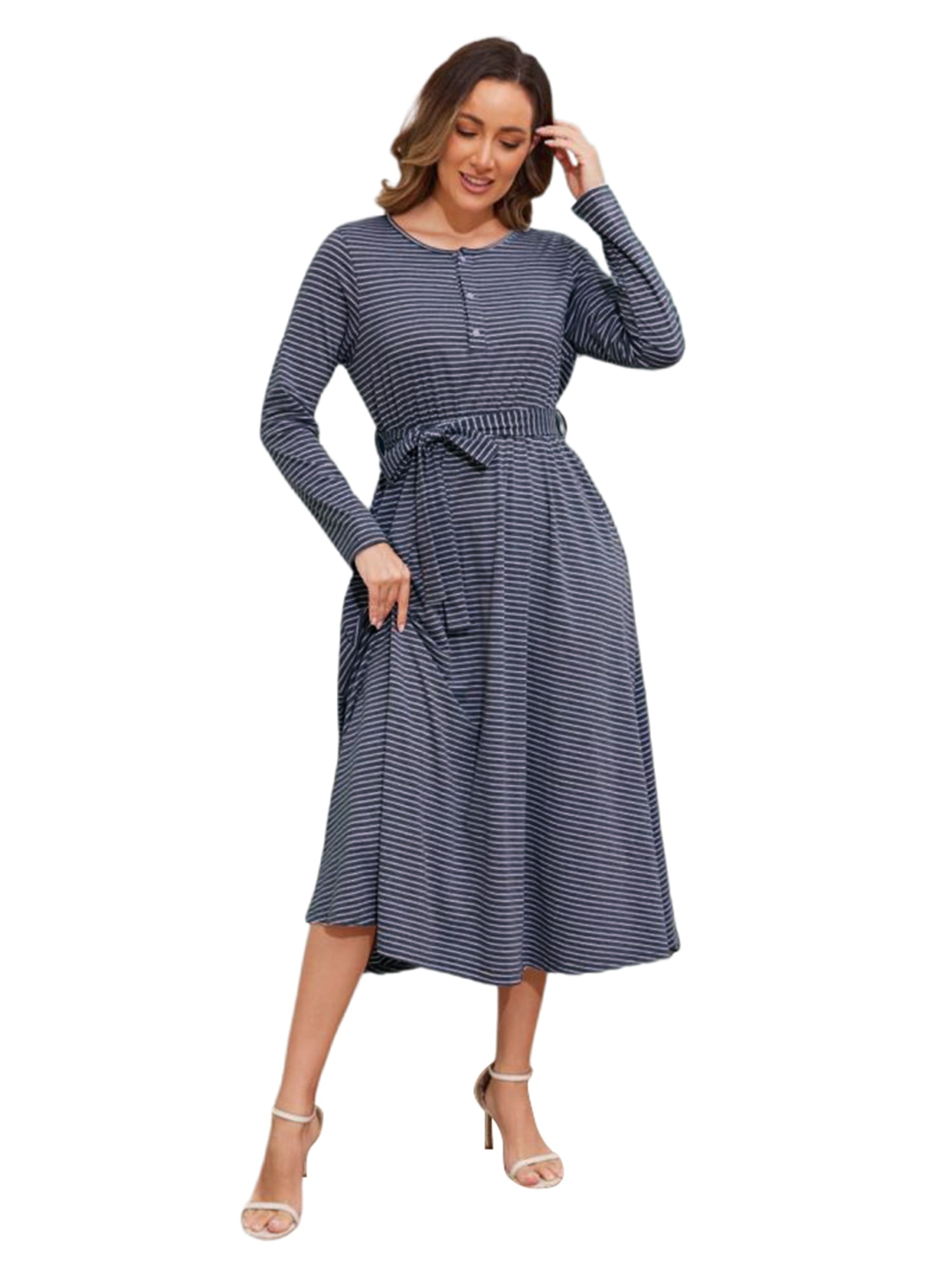 Ladies Dresses Loft Striped Maxi Dress Lumento Women Striped