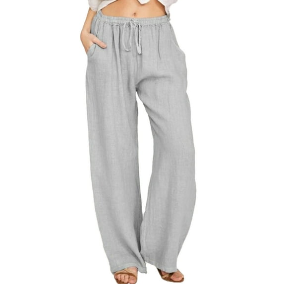Lumento Womens Comfy Pajama Pjs Pants Plus Size Wide Leg Palazzo Lounge Pant with Pocket