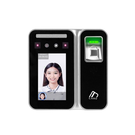 Lumeo Wall Mount Desktop Dynamic Face Recognition Attendance Machine Staff Daily Check In Time Recorder ,Stable Clock-in
