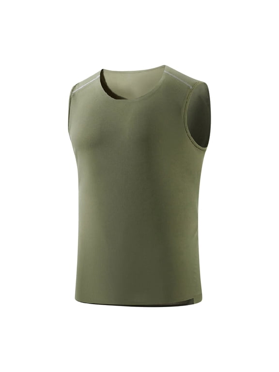 Men's Active Athletic Tech Tank Top - Workout & Training Activewear Sleeveless T-Shirt Undershirt Tanks