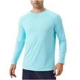 thumbnail image 1 of Lumeqa UPF 50+ Sun Shirts for Men, UV Protection Long Sleeve Swim Shirt, Lightweight Rash Guard for Fishing Hiking Running, 1 of 5