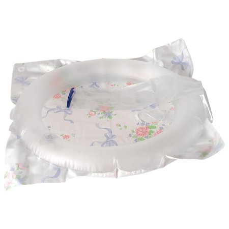 Lumex Heavy-Duty Plastic Inflatable Shampooer Basin, Portable Salon for Elderly Care, 22.5" x 23.5", 1 Ct