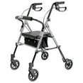 thumbnail image 1 of Lumex Set N' Go Adjustable Rollator-Silver Seat Height Adjusts From 18"-22", 14 Pound, 1 of 4