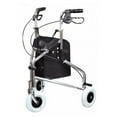 thumbnail image 1 of Lumex Sure-Gait II Three-Wheeled Steel Rollator Walker Chrome 609101A, 1 of 1