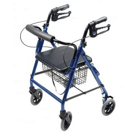 Lumex Walkabout Four Wheel Hemi Rollator ''23 - 1/2 x 21 - 1/2, 1 Count''