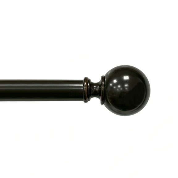 Lumi 1" Metal Ball Curtain Rod Oil Rubbed Bronze 36"-72"