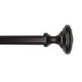 thumbnail image 1 of Lumi 1" Oil Rubbed Bronze Knob Single Curtain Rod, 72-144", 1 of 5