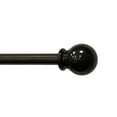 thumbnail image 1 of Lumi 5/8" Plastic Ball Curtain Rod Brown 84"-120", 1 of 5