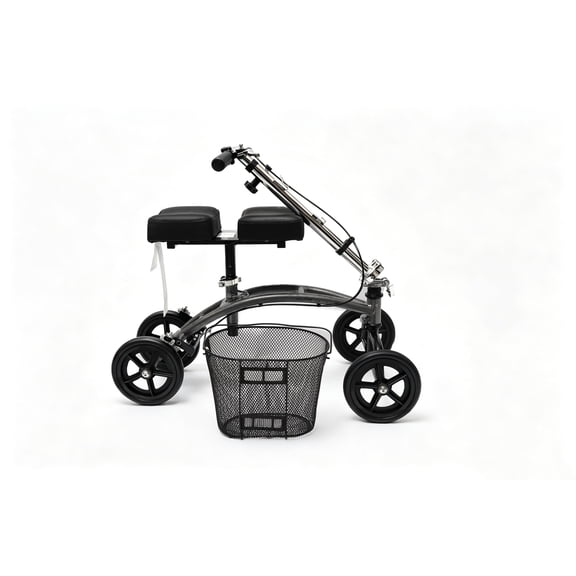 Lumi Dual Pad Steerable Knee Walker Knee Scooter with Basket, Alternative to Crutches