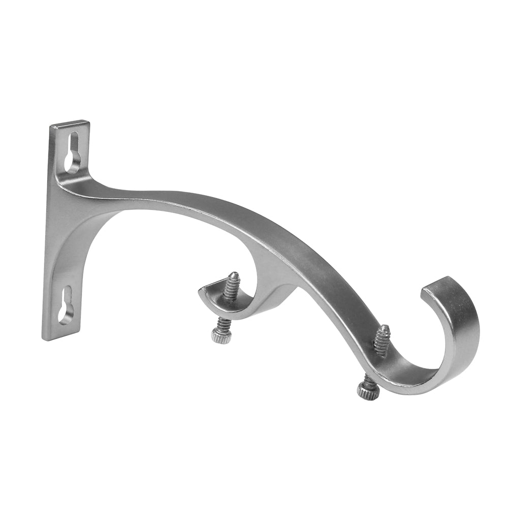 Lumi Home Furnishings Conversion Double Curtain Rod Brackets 1 in. & 3/4 in. (3-PK)