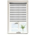 thumbnail image 1 of Lumi Light Filtering Cord-Free Zebra Blinds Fabric Roller Grey, 35" x72", 1 of 7