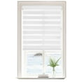 thumbnail image 1 of Lumi Light Filtering Cord-Free Zebra Blinds Fabric Roller White, 48"x72", 1 of 8