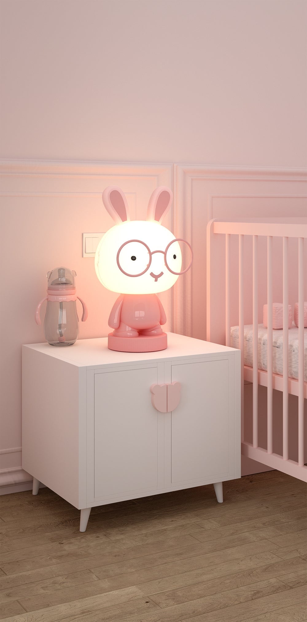 Lumi Pals Kid's Table lamp/ night light Pedestal Bunny