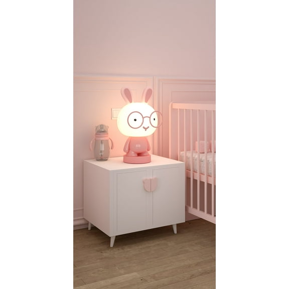 Lumi Pals Kid's Table lamp/ night light Pedestal Bunny