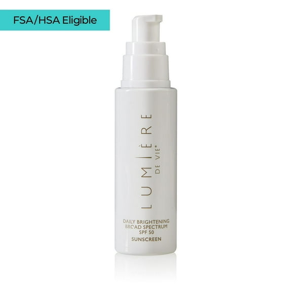 Lumire de Vie Daily Brightening Broad Spectrum SPF 50, a Sunscreen Lotion with 4 Active Sunscreen Ingredients, Brightens and Evens Skin Tone, Protects and Soothes. (1.75 oz) by Market America
