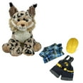 thumbnail image 1 of Lumi the Lynx 16 Inch Plush Toy with Construction Worker Outfit & Hardhat – Eco-Friendly Stuffed Animal, 1 of 3