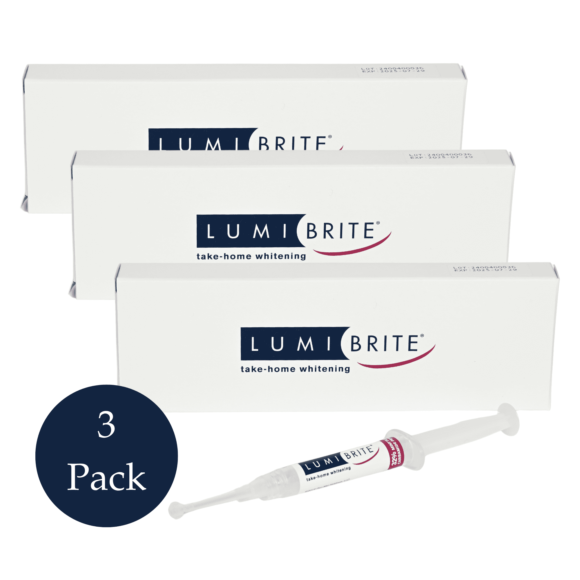 LumiBrite 32 TakeHome Whitening Gel Refill 6 Syringes 2.5 mL EACH